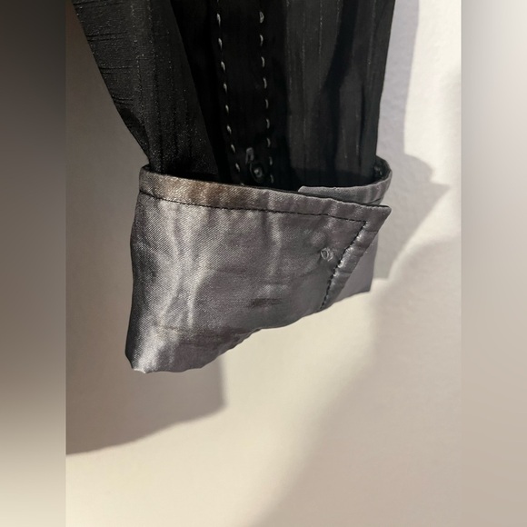 Roar | Believe button down black embroidered cross shirt Men’s size M goth punk - Picture 6 of 11